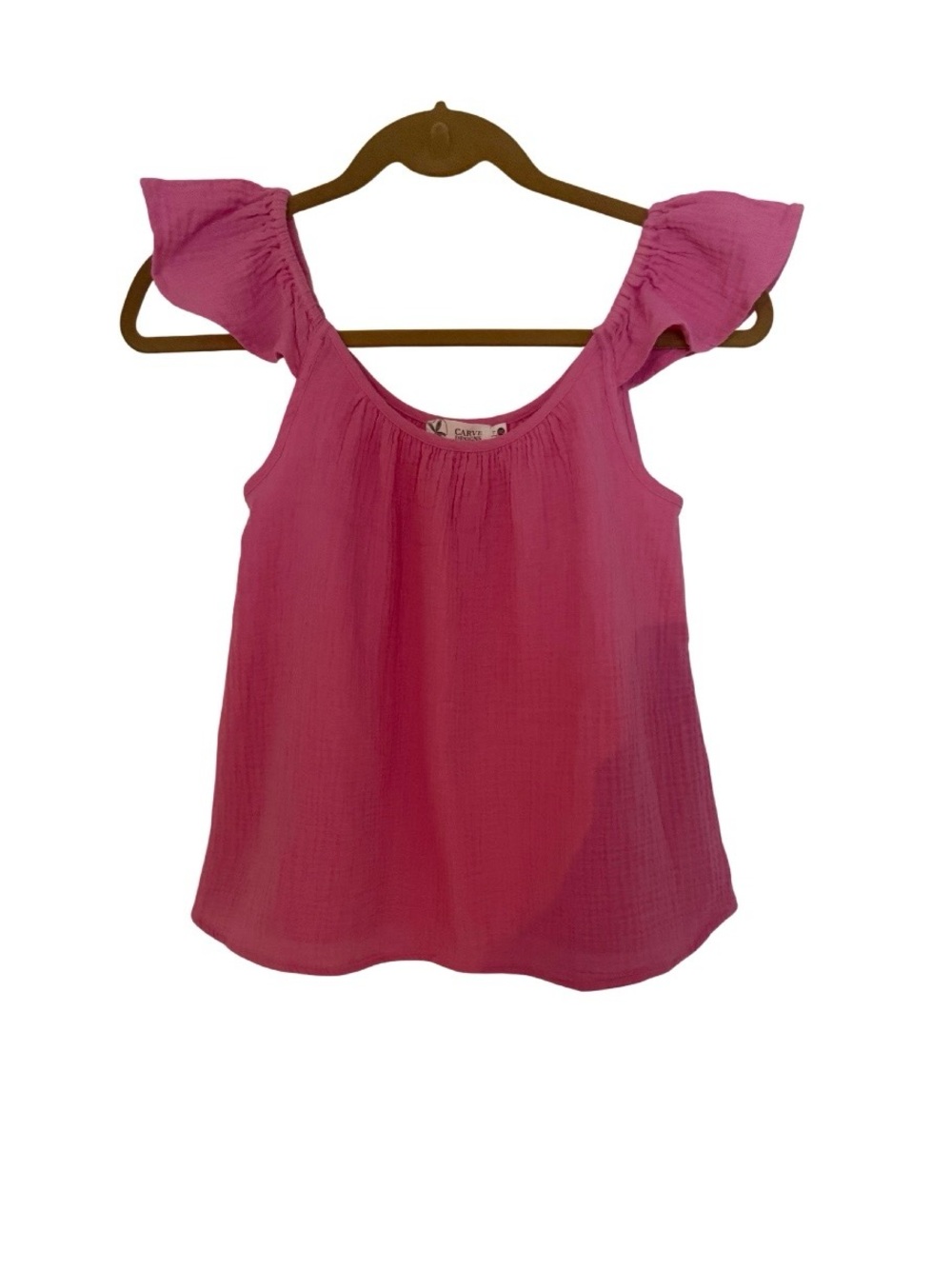 Carve Designs Hot Pink Gathered Neckline Tank